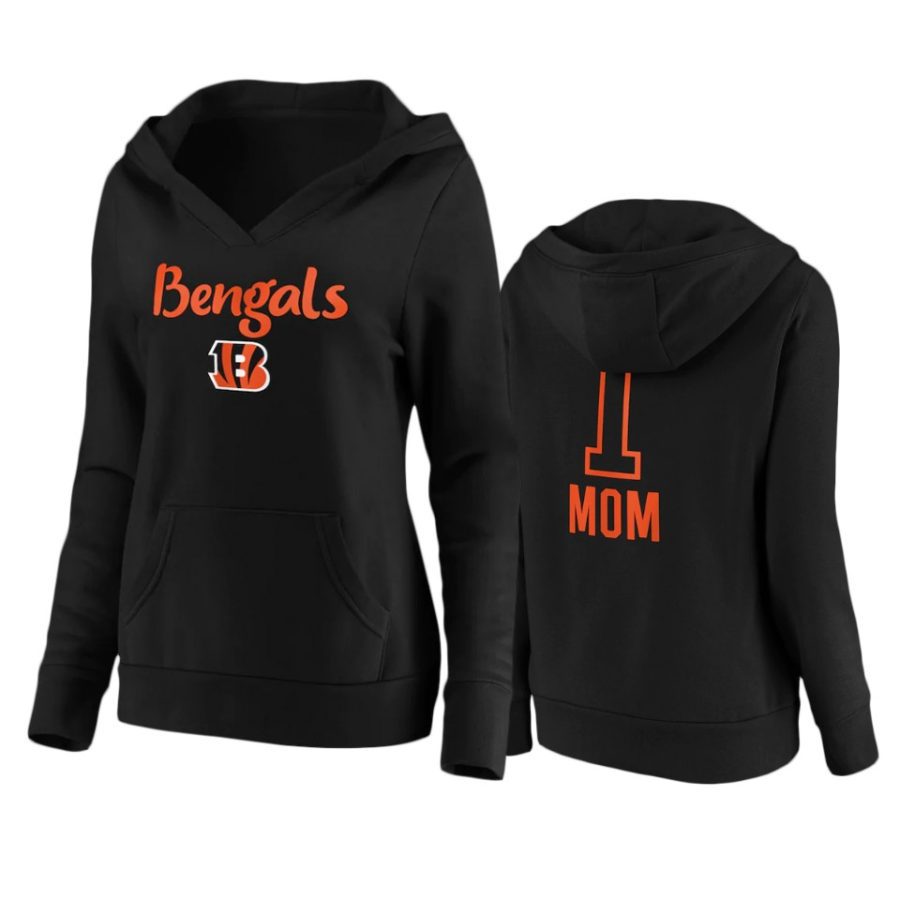 bengals number one mom black hoodie