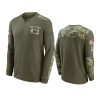 bengals olive 2021 salute to service henley thermal t shirt