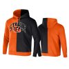 bengals orange staple split logo hoodie
