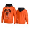 bengals orange staple throwback vintage wash hoodie