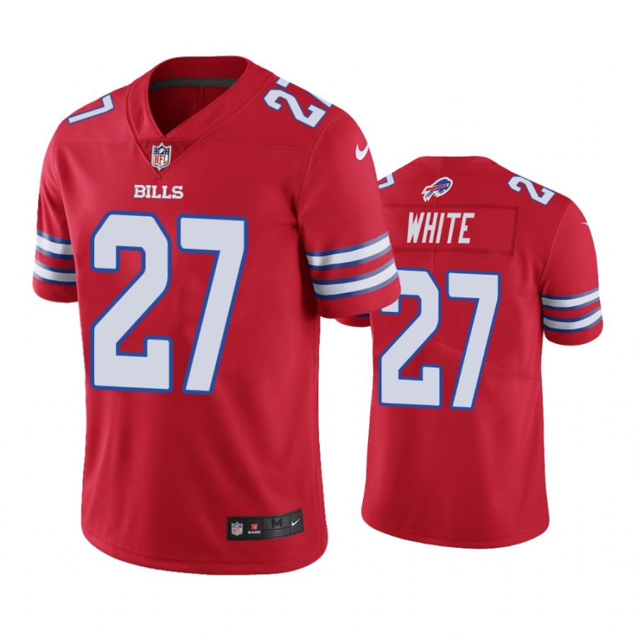 bills 27 tredavious white red color rush limited jersey