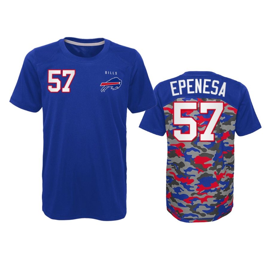 bills a.j. epenesa camo royal extra yardage t shirt