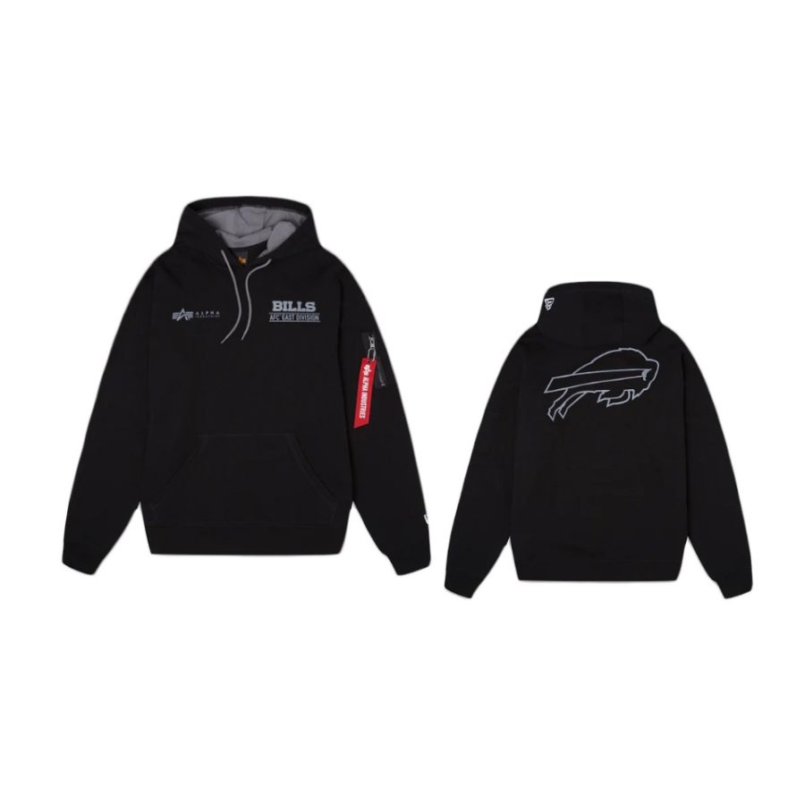 bills black alpha industries hoodie