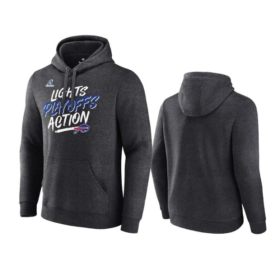 bills charcoal 2021 nfl playoffs lights action hoodie