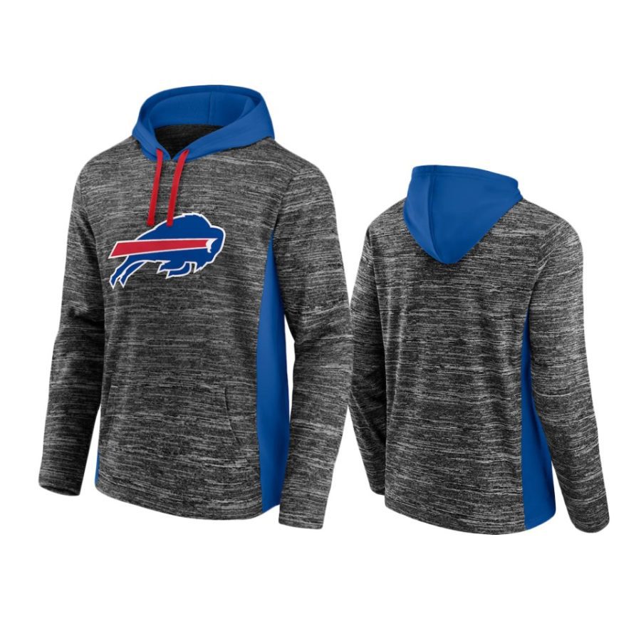 bills charcoal royal instant replay pullover hoodie