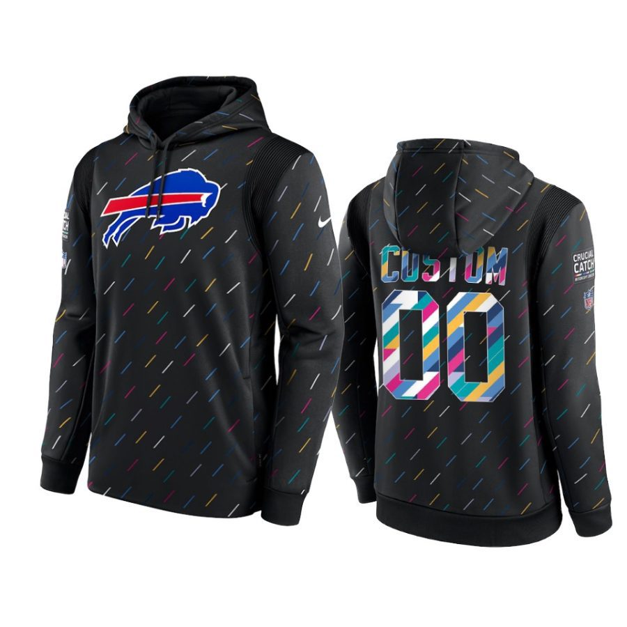 bills custom charcoal 2021 nfl crucial catch hoodie