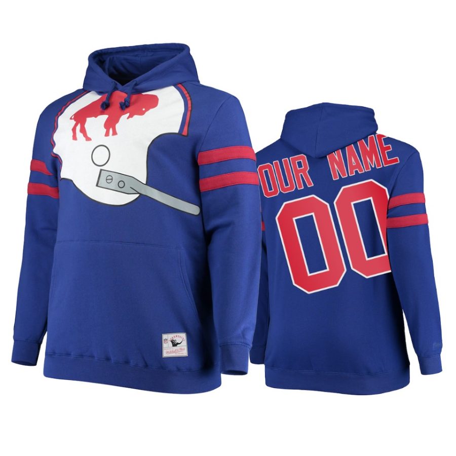 bills custom royal big face hoodie