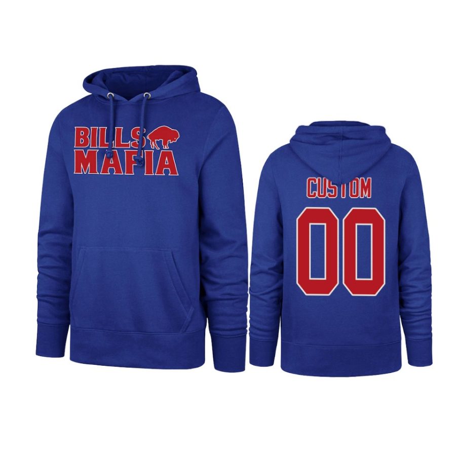 bills custom royal team logo hoodie