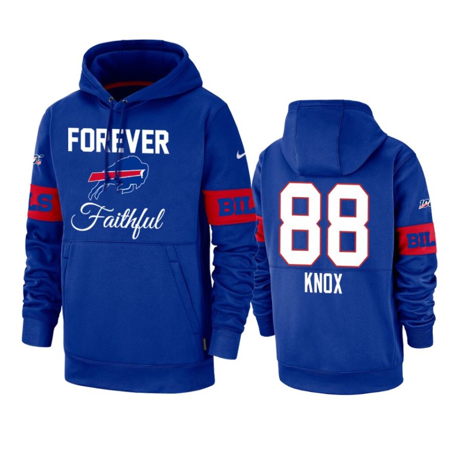 bills dawson knox royal team logo forever faithful hoodie