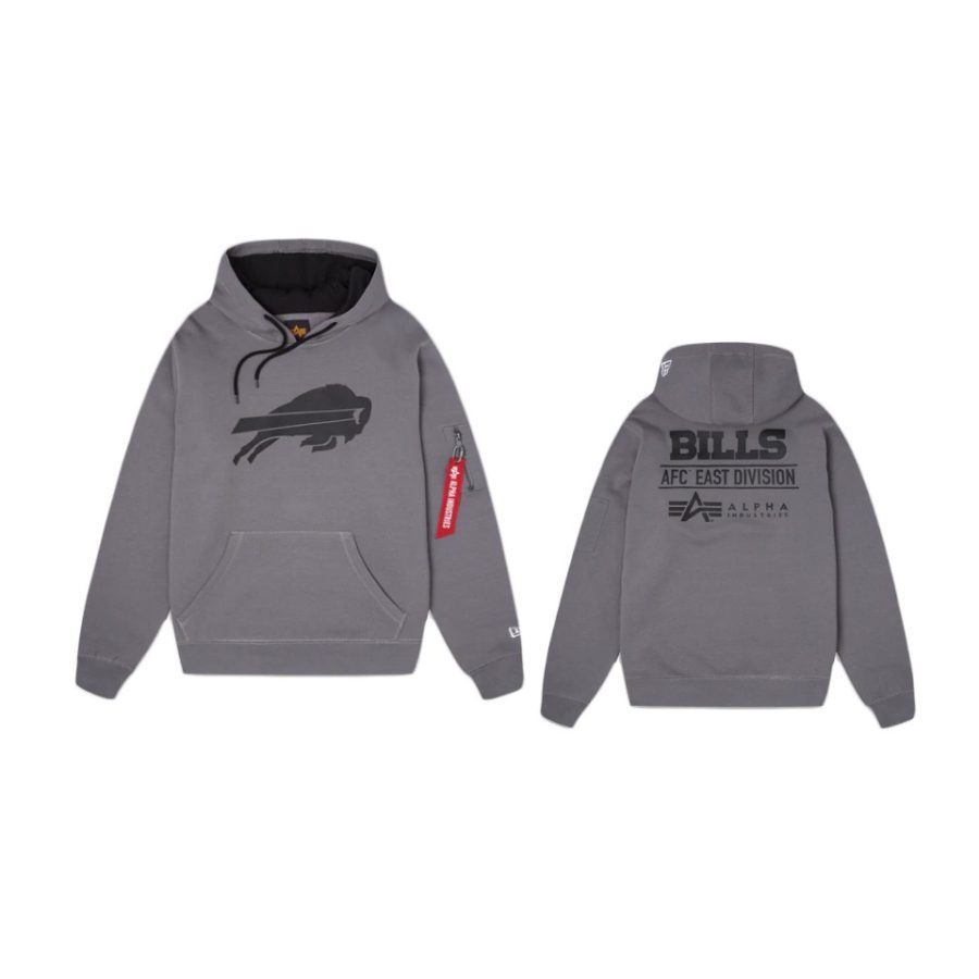 bills gray alpha industries hoodie