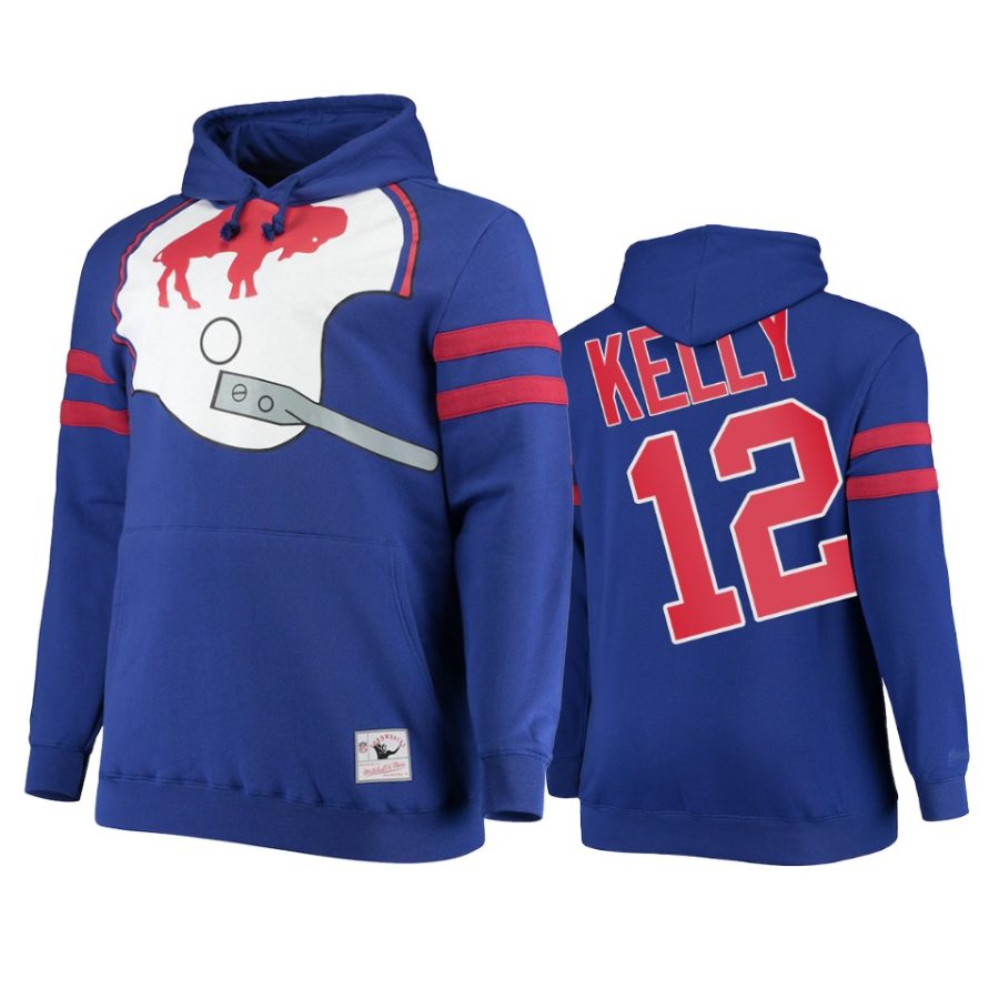 bills jim kelly royal big face hoodie