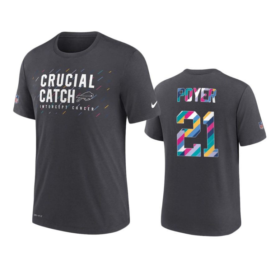 bills jordan poyer charcoal 2021 nfl crucial catch t shirt