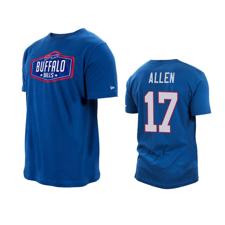 bills josh allen royal 2021 nfl draft hook t shirt