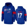 bills josh allen royal sideline team logo 100th season hoodie