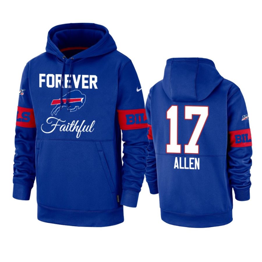 bills josh allen royal team logo forever faithful hoodie