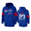 bills micah hyde royal sideline team logo 100th season hoodie