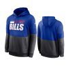 bills royal charcoal sideline impact lockup performance hoodie