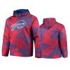 bills royal red static pullover hoodie