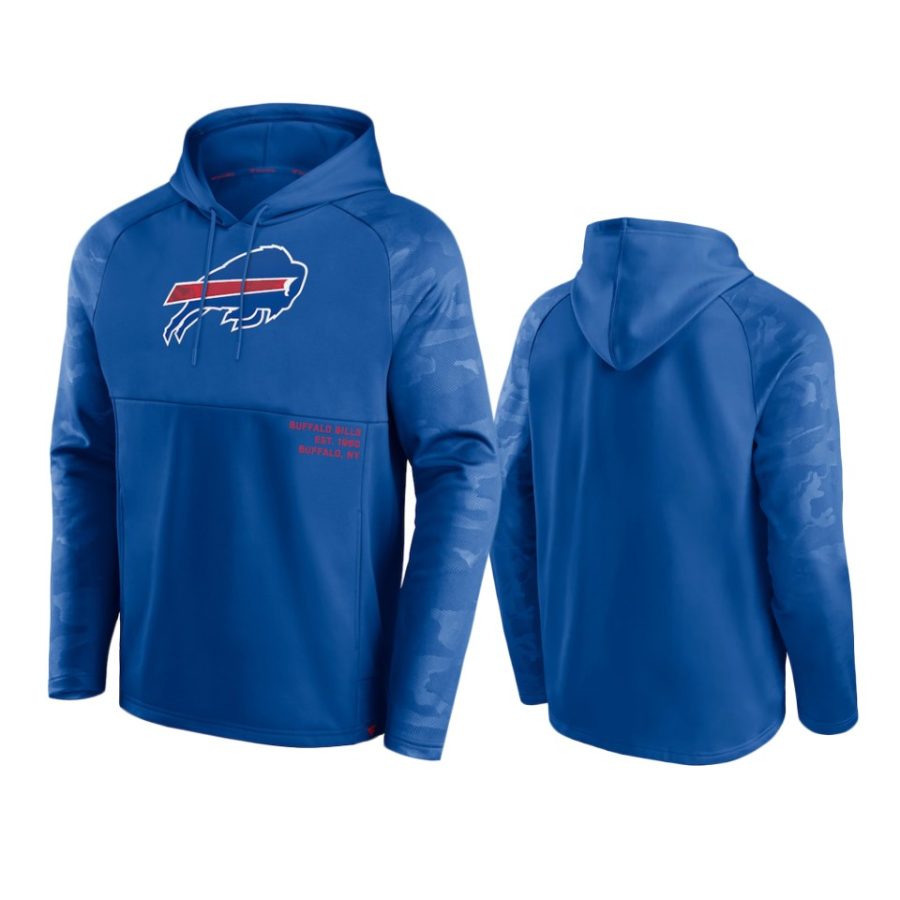 bills royal shade defender raglan pullover hoodie