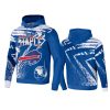 bills royal staple all over print hoodie