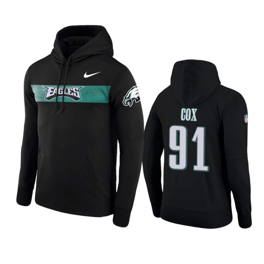 black fletcher cox sideline team hoodie