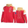 brandon aiyuk 49ers scarlet gold extreme throwback full zip hoodie