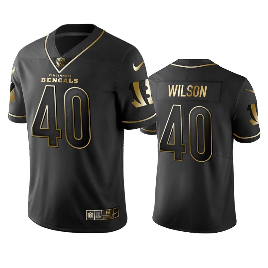 brandon wilson bengals black golden edition jersey