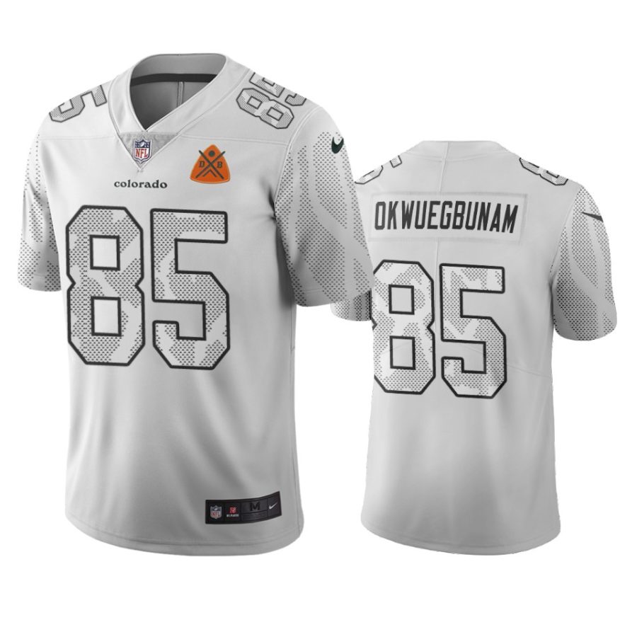 broncos albert okwuegbunam white city edition jersey