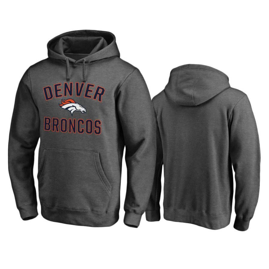 broncos charcoal victory arch pullover hoodie