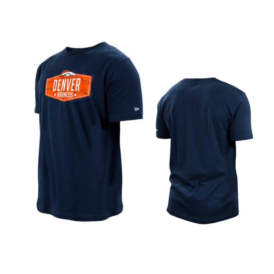 broncos navy 2021 nfl draft hook t shirt