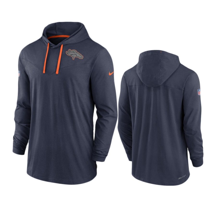 broncos navy sideline pop hoodie