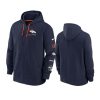 broncos navy surrey full zip hoodie