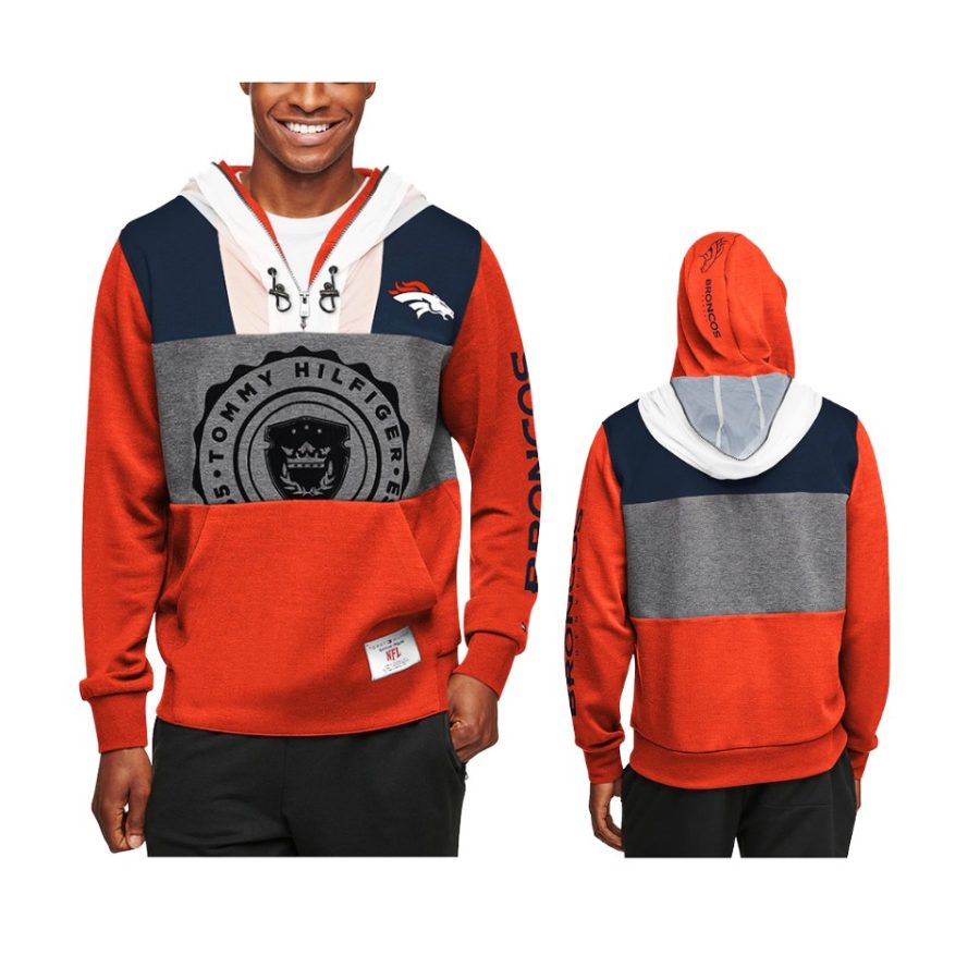 broncos orange charcoal pinnacle hoodie