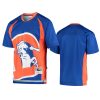 broncos royal big face t shirt