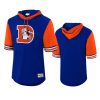 broncos royal buzzer beater mesh hoodie