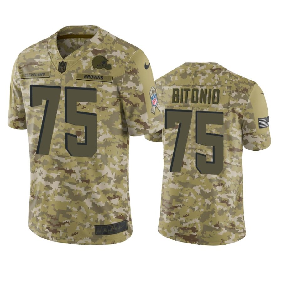 browns 75 joel bitonio 2018 salute to service camo jersey