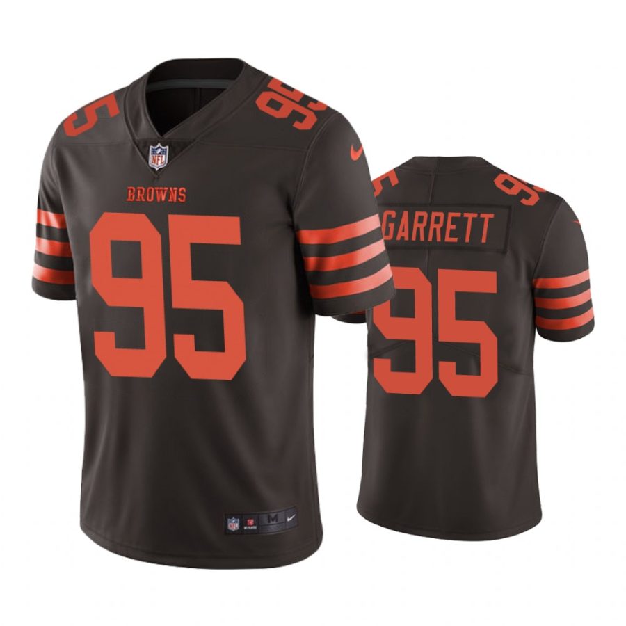 browns 95 myles garrett browns color rush limited jersey