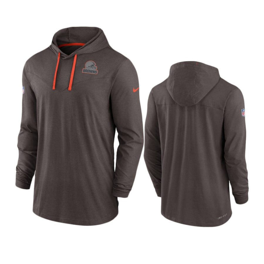 browns brown sideline pop hoodie