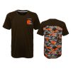 browns camo brown extra yardage t shirt