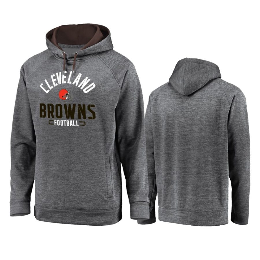 browns gray battle charged raglan hoodie