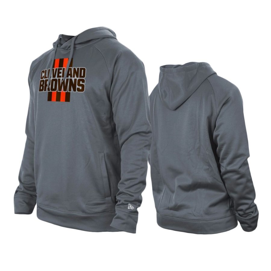 browns gray training camp raglan hoodie