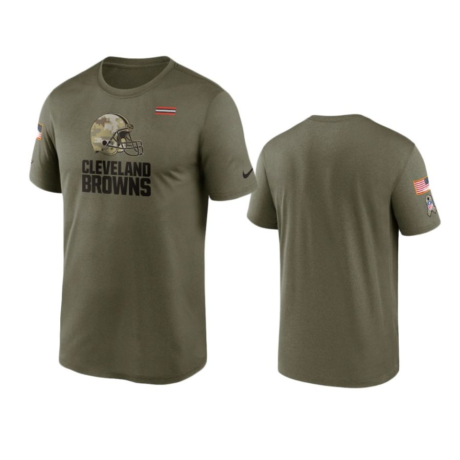 browns olive 2021 salute to service legend performance t shirt