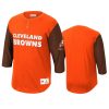 browns orange franchise player henley t shirt