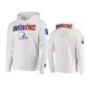 browns white americana pro standard hoodie