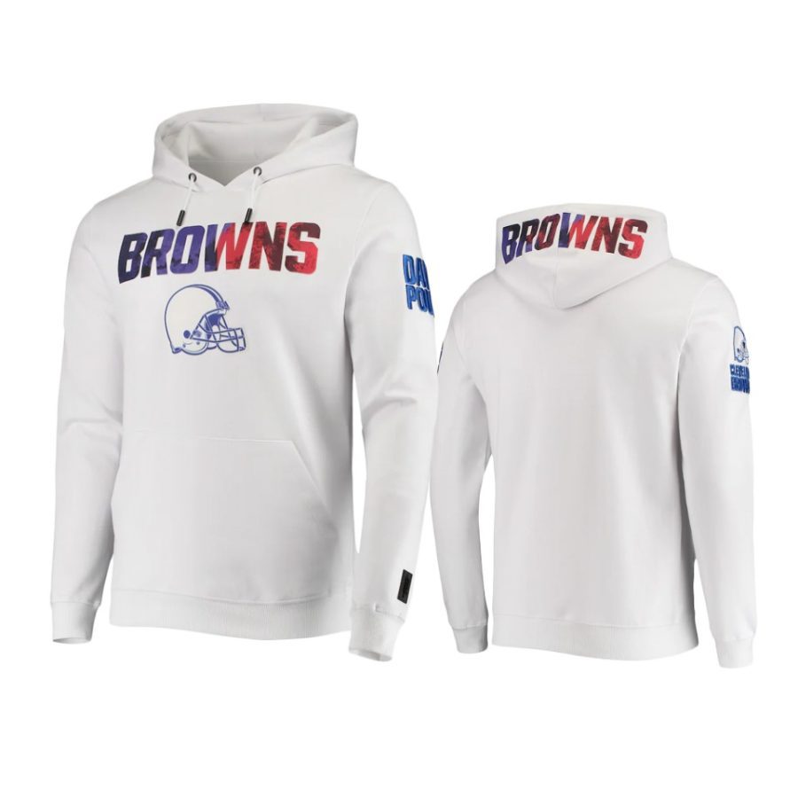 browns white americana pro standard hoodie