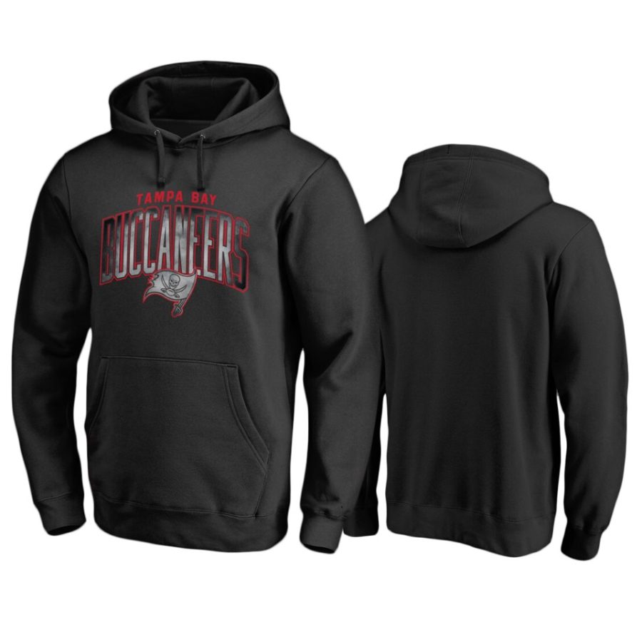 buccaneers black arch smoke hoodie