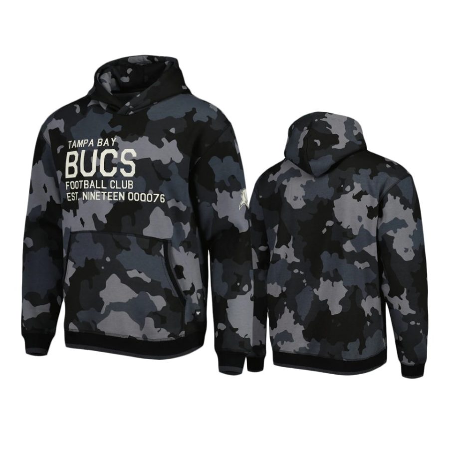 buccaneers black camo pullover hoodie