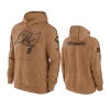 buccaneers brown 2023 salute to service club hoodie