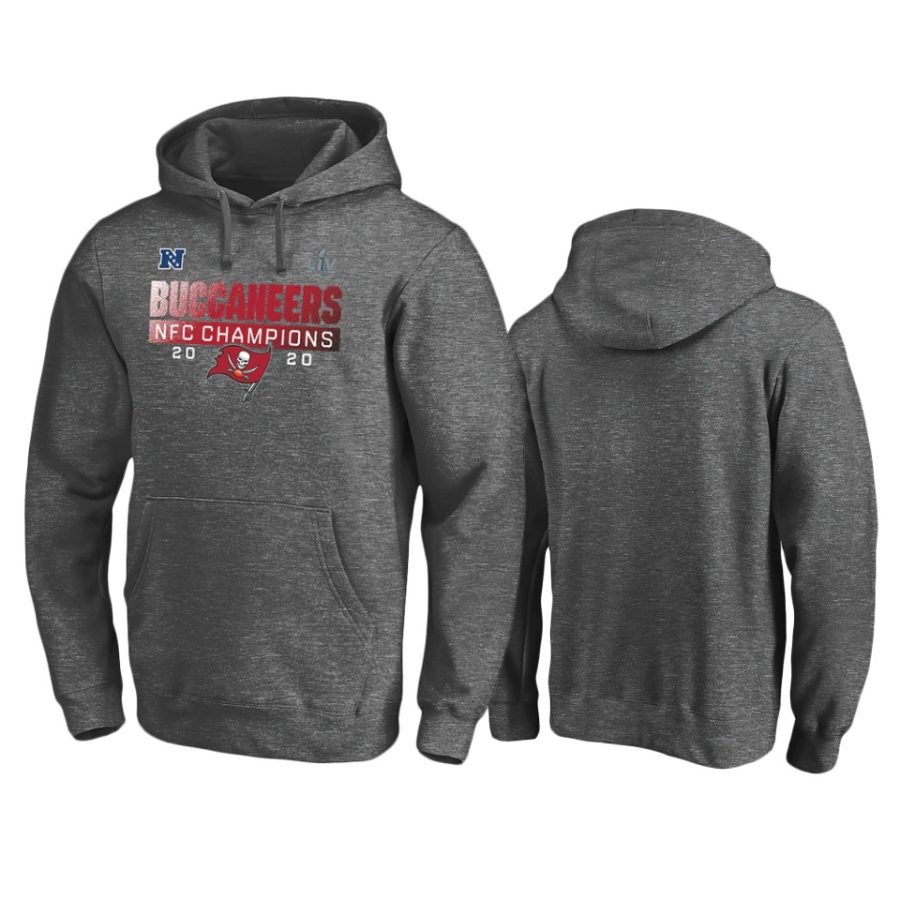 buccaneers charcoal 2020 nfc champions scramble hoodie