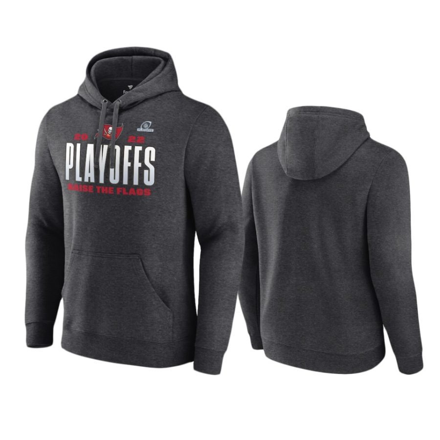 buccaneers charcoal 2022 nfl playoffs our time hoodie